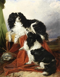 KING CHARLES SPANIELS by Richard Ansdell